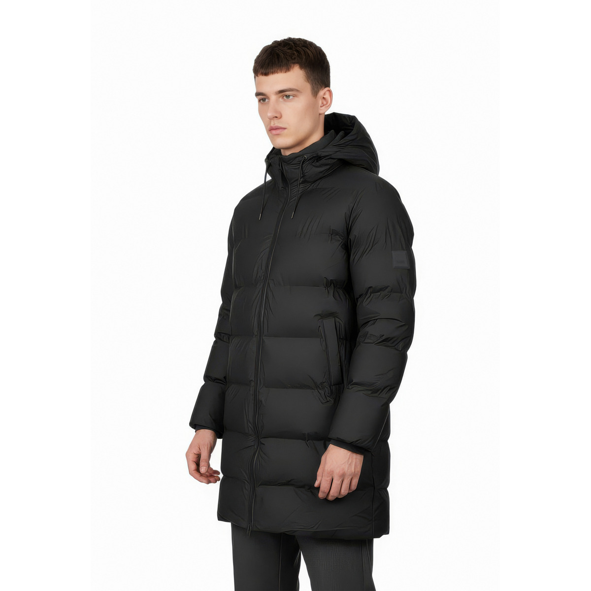 Rains Alta Longer Puffer Jacket W3T3 Winterjacke schwarz