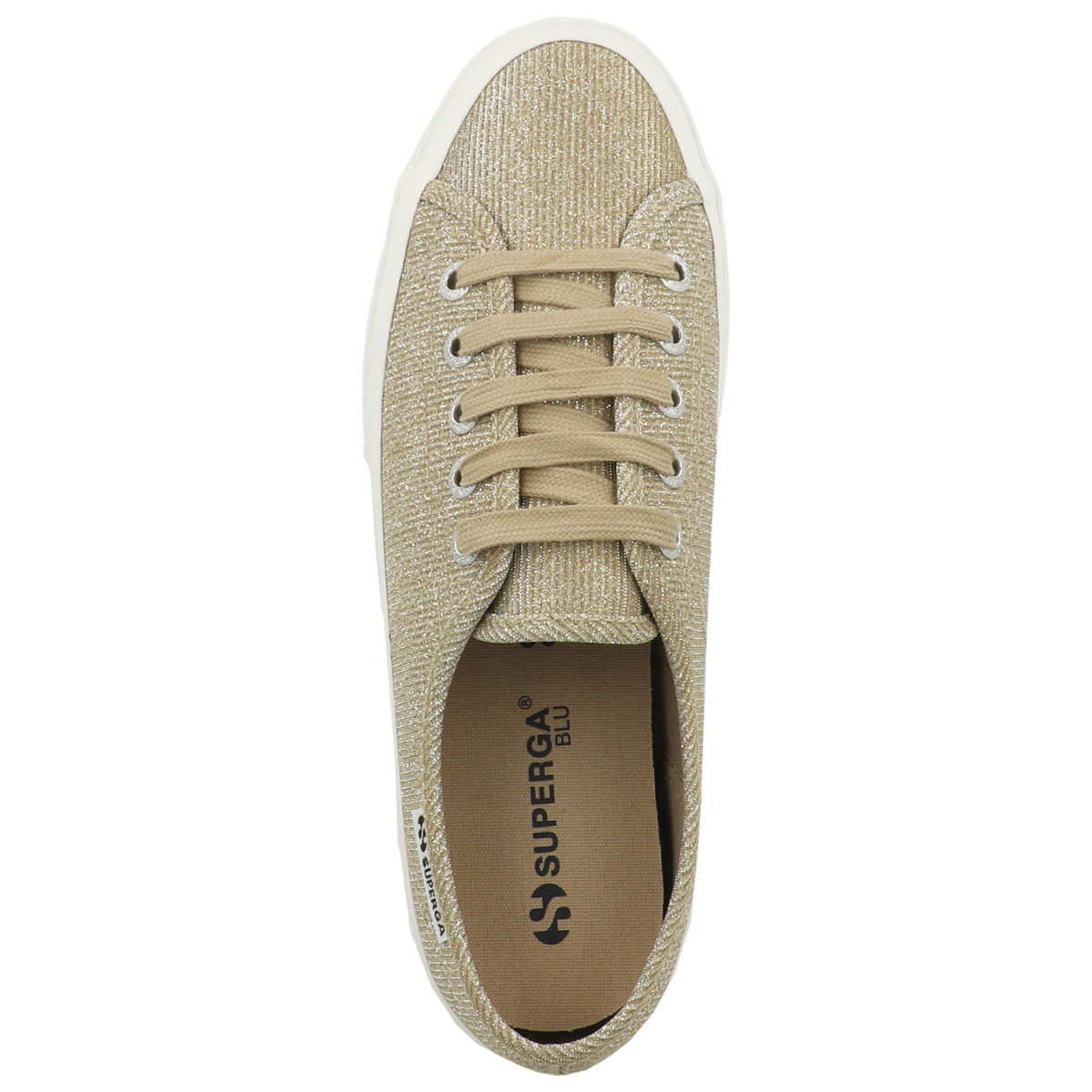 Superga 3750 Jersey Lame Leggera Sneaker low gold