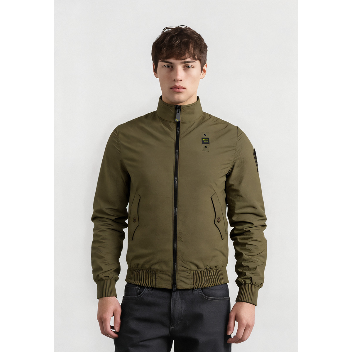 Blauer Alwin Übergangsjacke dunkelgruen