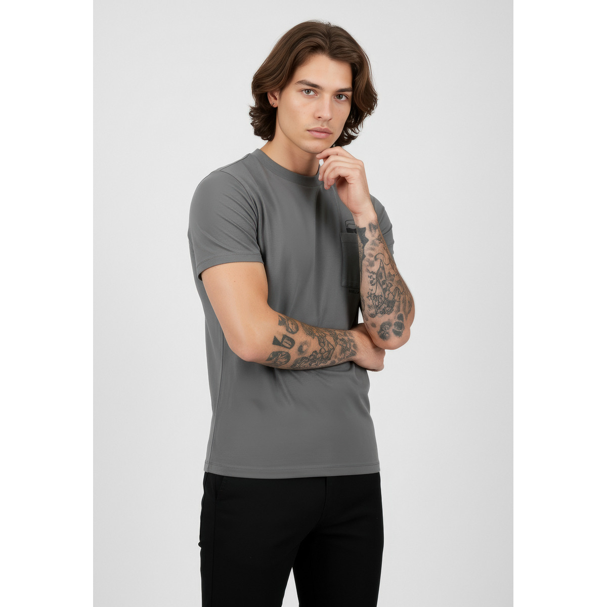 KARL LAGERFELD 755047 T-Shirt dunkelgrau