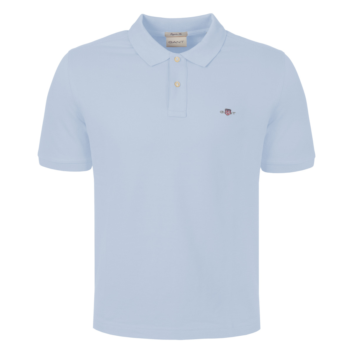 GANT Reg Shield SS Pique Poloshirt hellblau