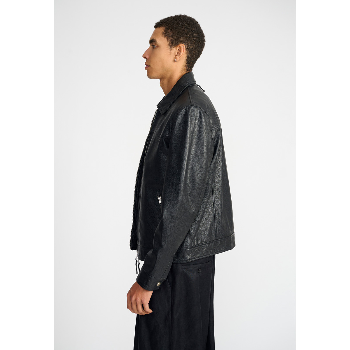 Bolongaro Trevor Ralph Western Jacket Lederjacke schwarz