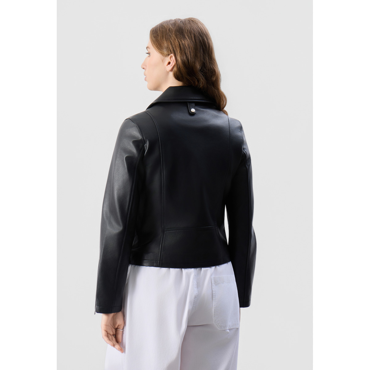 Bolongaro Trevor Helena Biker Lederjacke schwarz