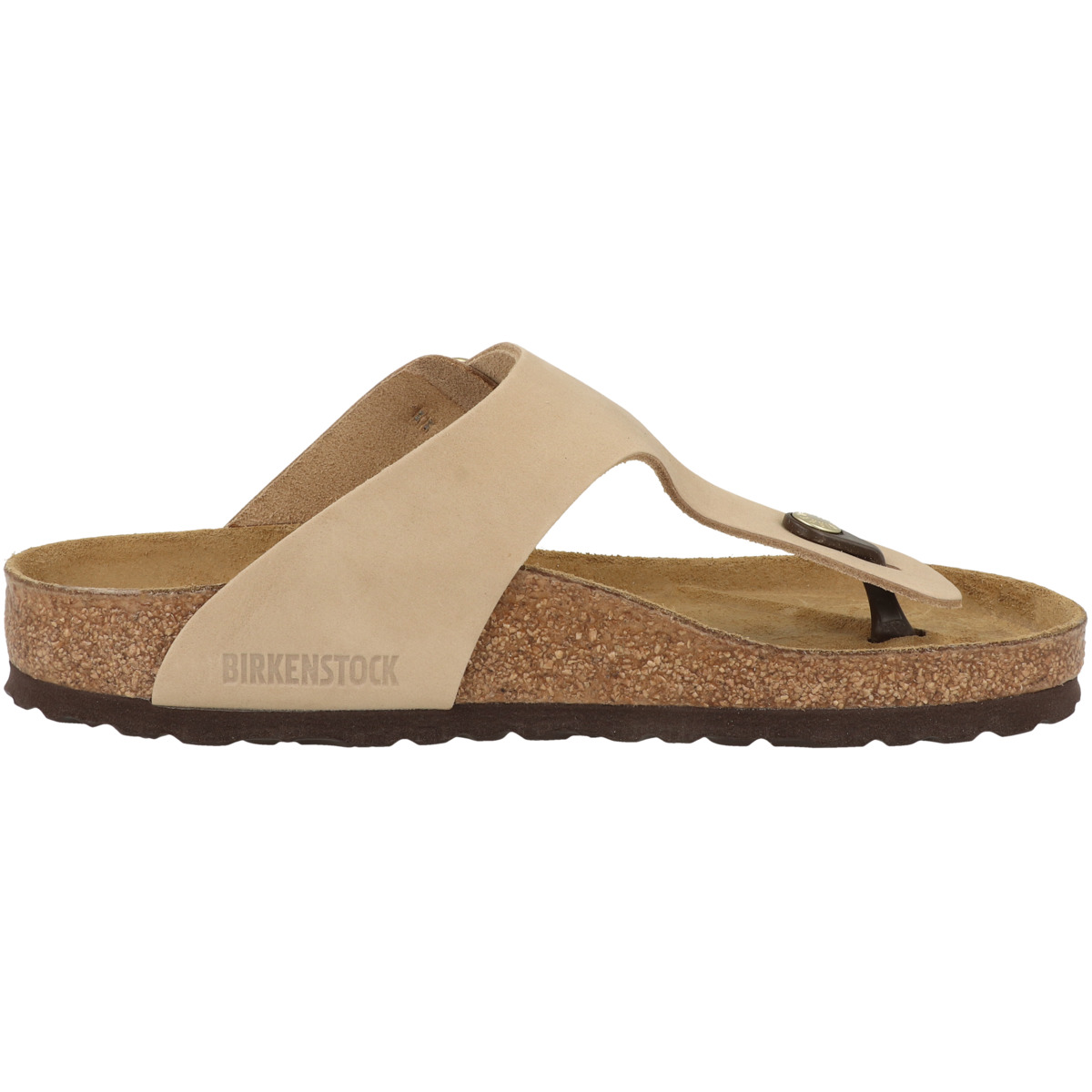 Birkenstock Gizeh Big Buckle Nubukleder Sandale normal beige