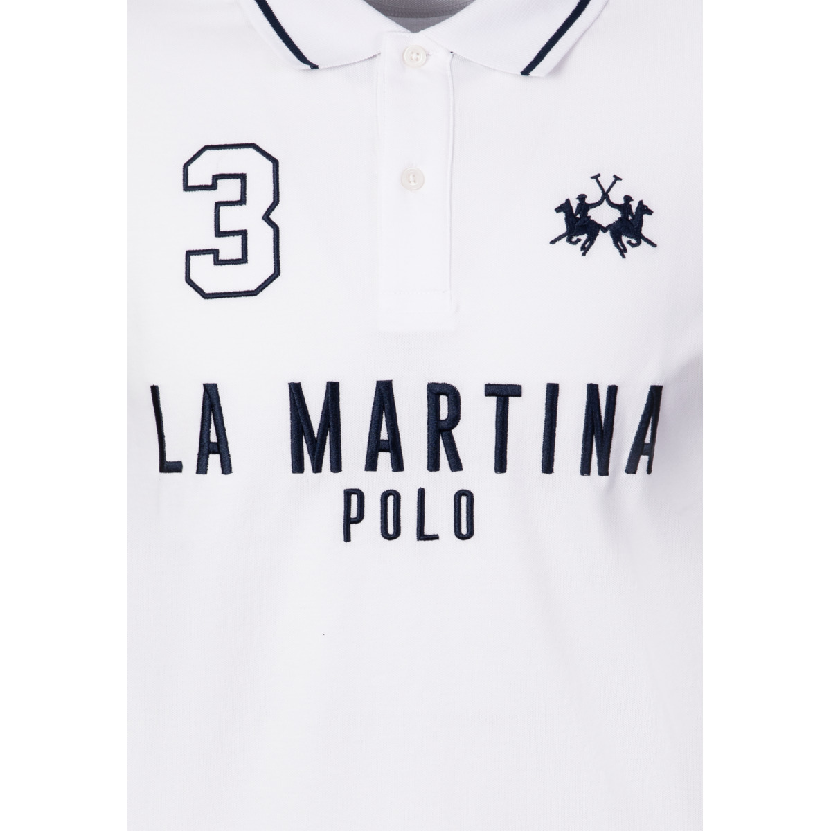 La Martina MCP320 Poloshirt weiss