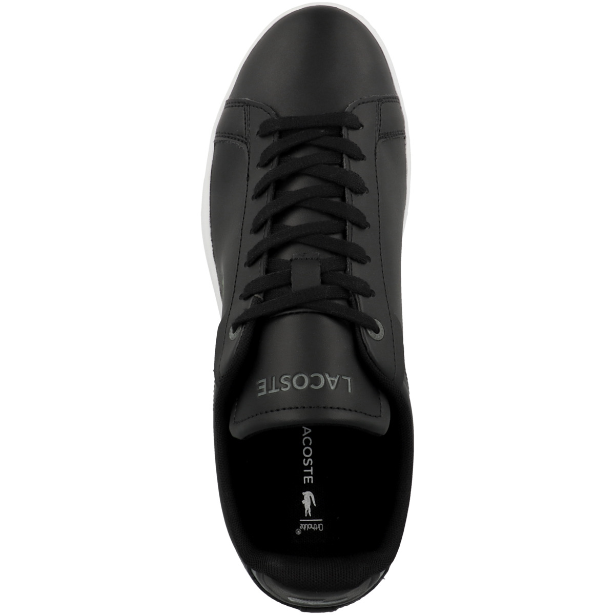 Lacoste Carnaby Pro BL Leather Tonal Sneaker schwarz