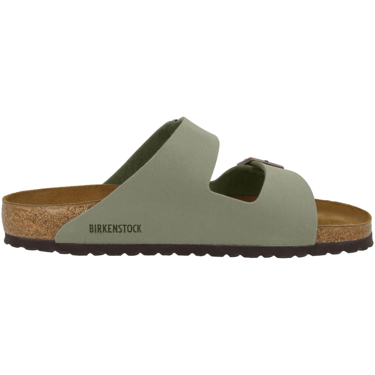 Birkenstock Arizona Birko-Flor Nubuk Sandale normal grau