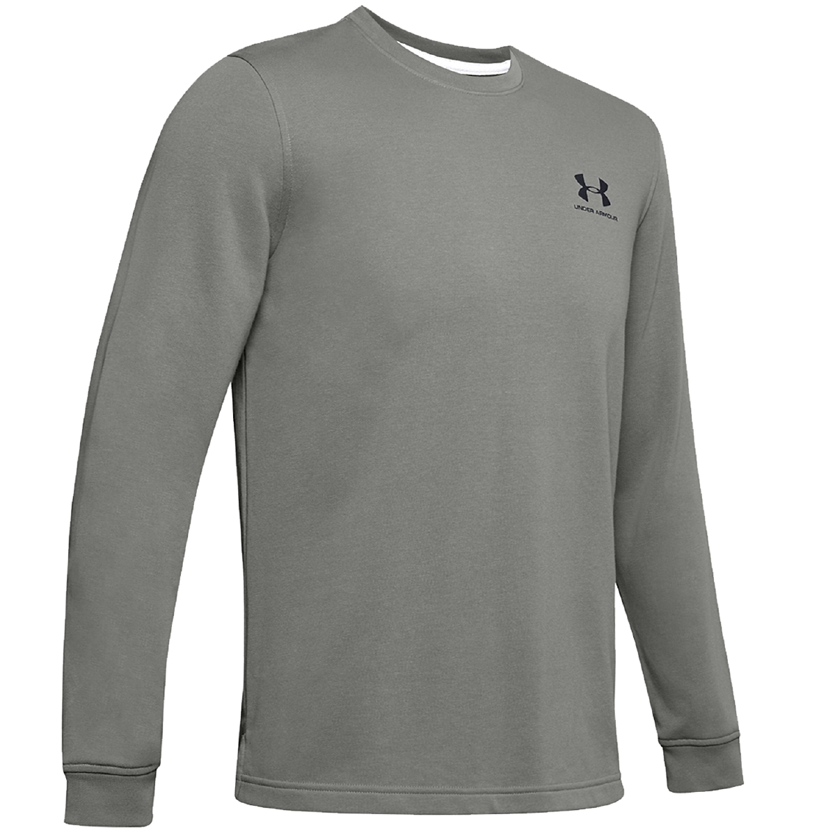 Under Armour Sportstyle Terry Logo Crew Long Sleeve Sweatshirt gruen