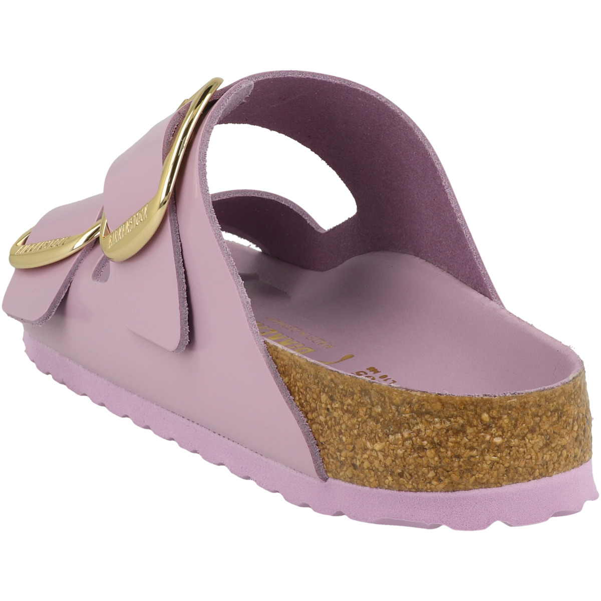 Birkenstock Arizona Big Buckle Naturleder Lack Sandale schmal lila