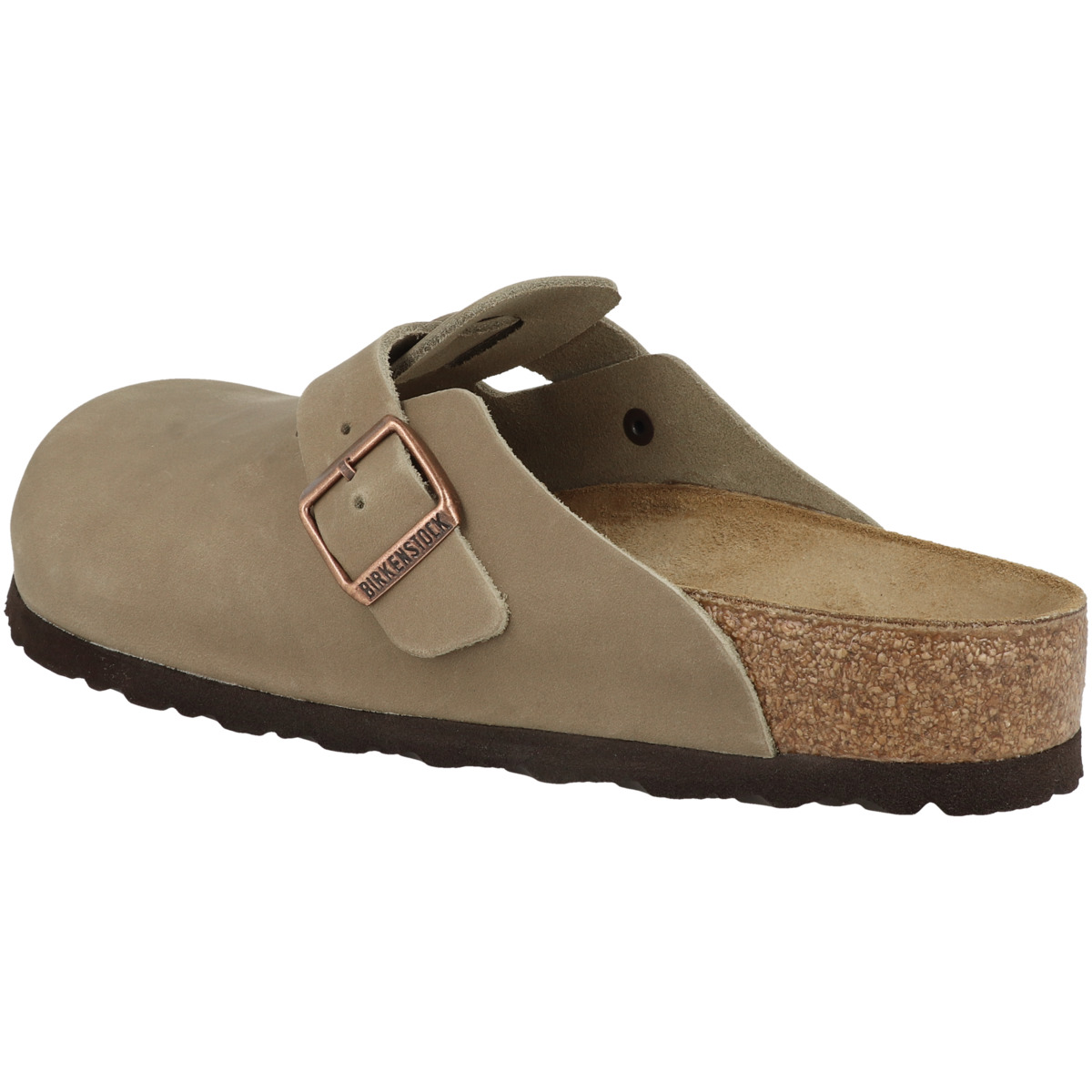 Birkenstock Boston Geöltes Nubukleder Clogs normal braun