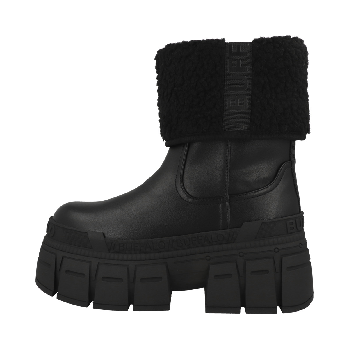 Buffalo Gospher Fold Warm Winterstiefel schwarz