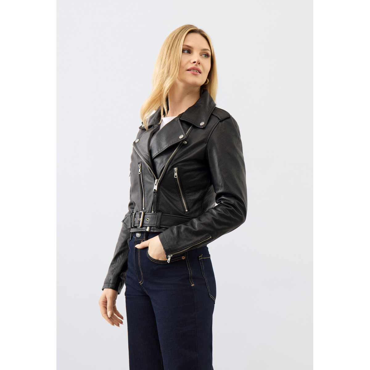 Bolongaro Trevor Katie Biker Lederjacke schwarz