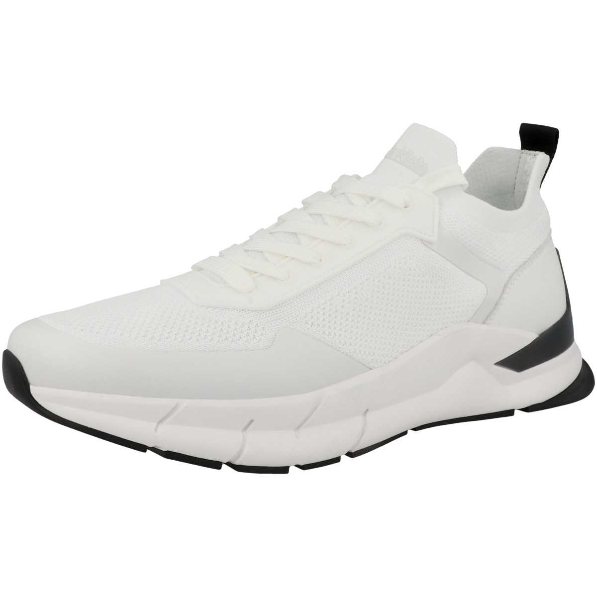 Calvin Klein Low Top Lace Up Mix Sneaker weiss