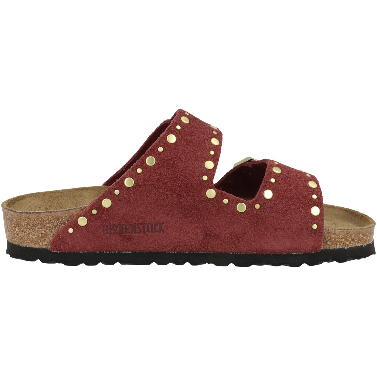 Birkenstock Arizona Rivet Veloursleder Sandale normal braun