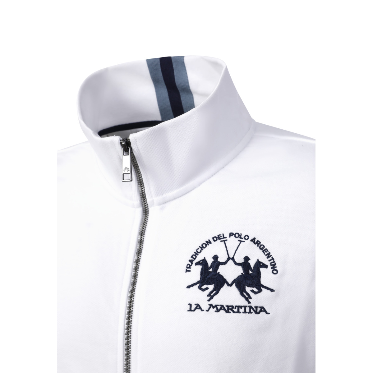 La Martina MCF300 Sweatjacke weiss