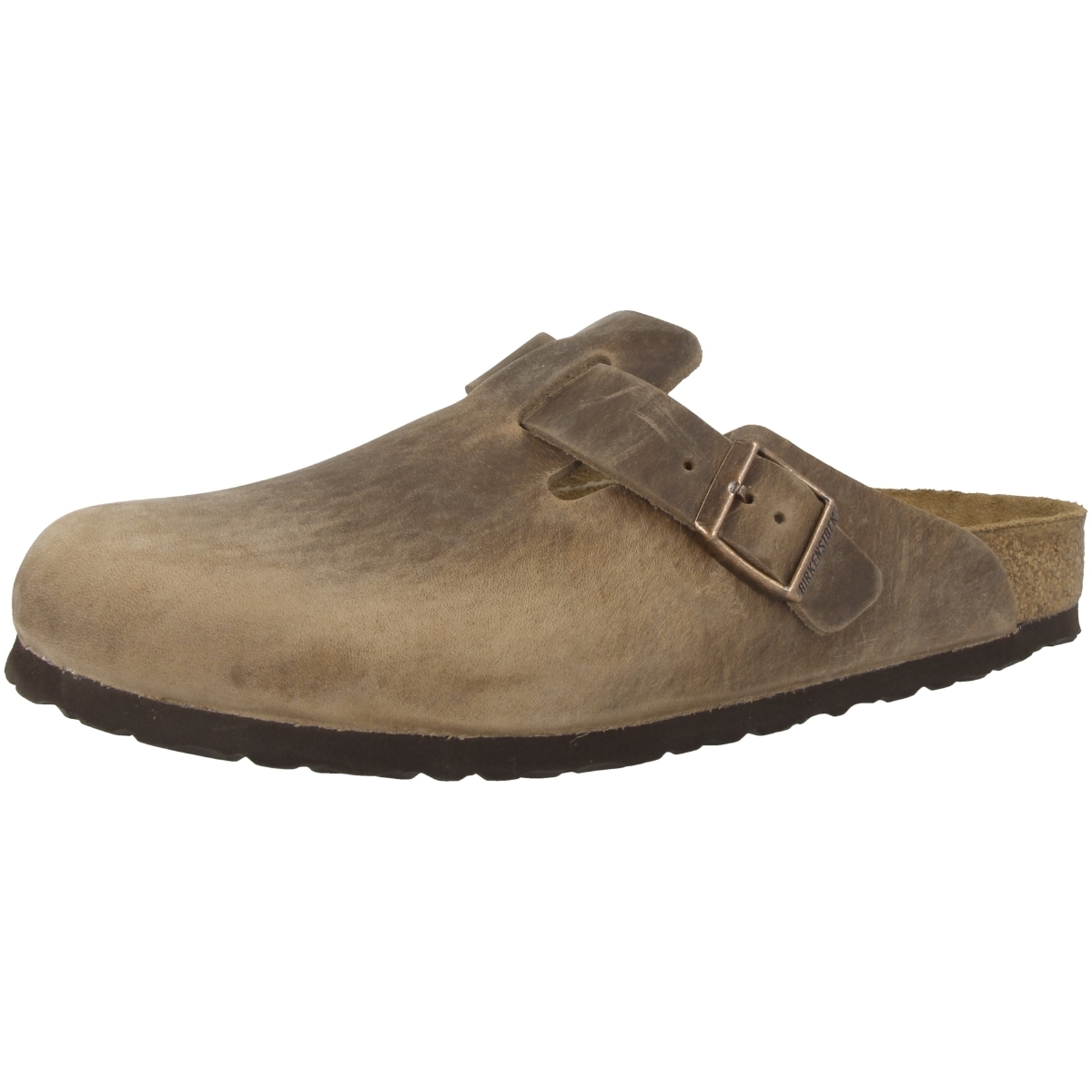 Birkenstock Boston Geöltes Nubukleder Clogs normal braun