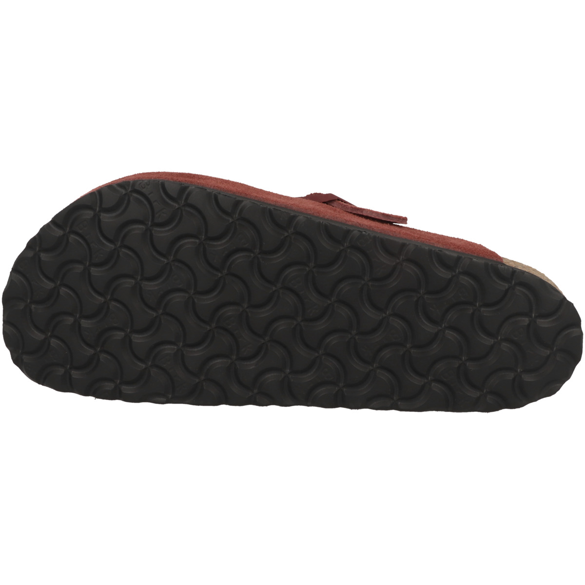 Birkenstock Boston Veloursleder Clogs normal bordeaux