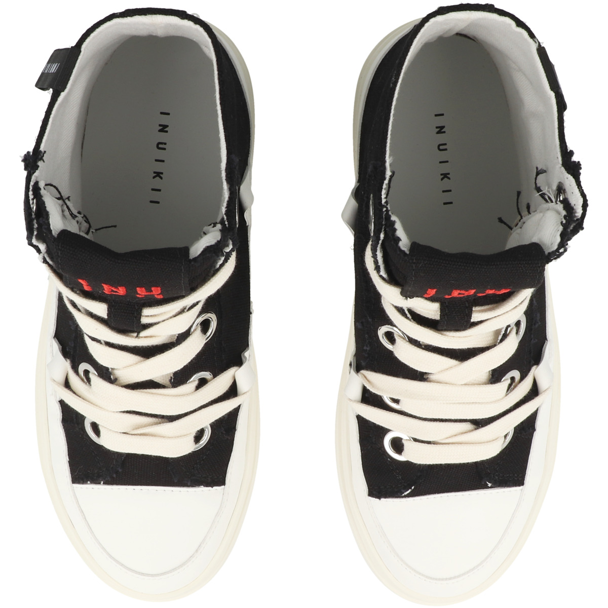 Inuikii Matilda High Top Distressed Sneaker high schwarz