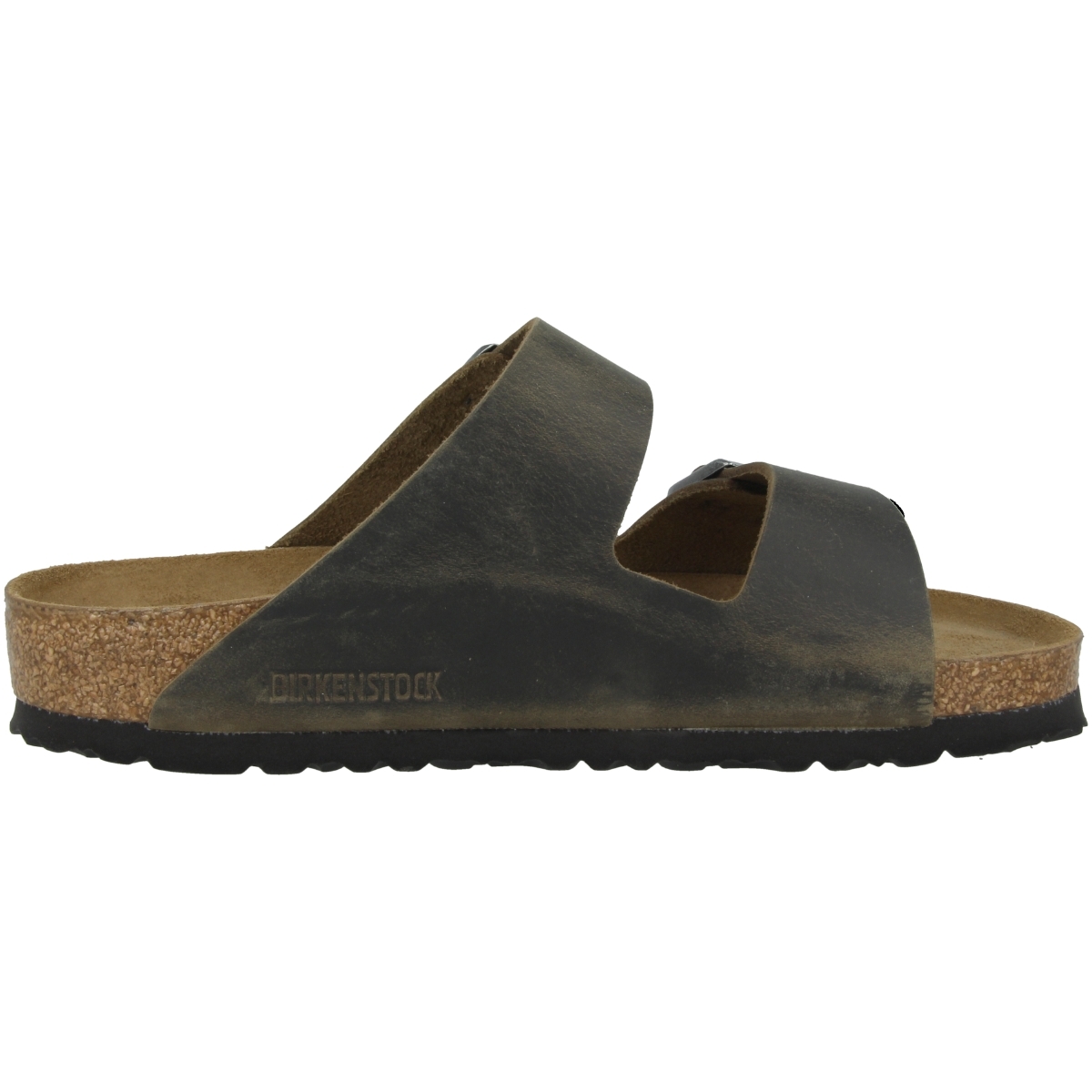 Birkenstock Arizona SFB Geöltes Nubukleder Sandale Weichbettung normal gruen