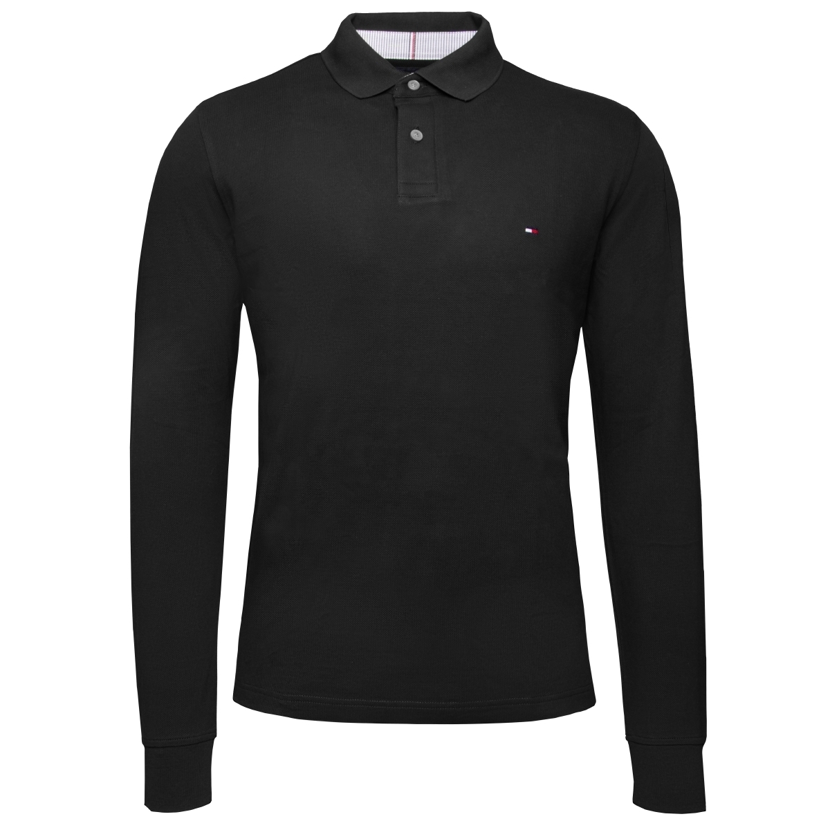 Tommy Hilfiger 1985 Regular Longsleeve Polo Shirt Langarmshirt schwarz