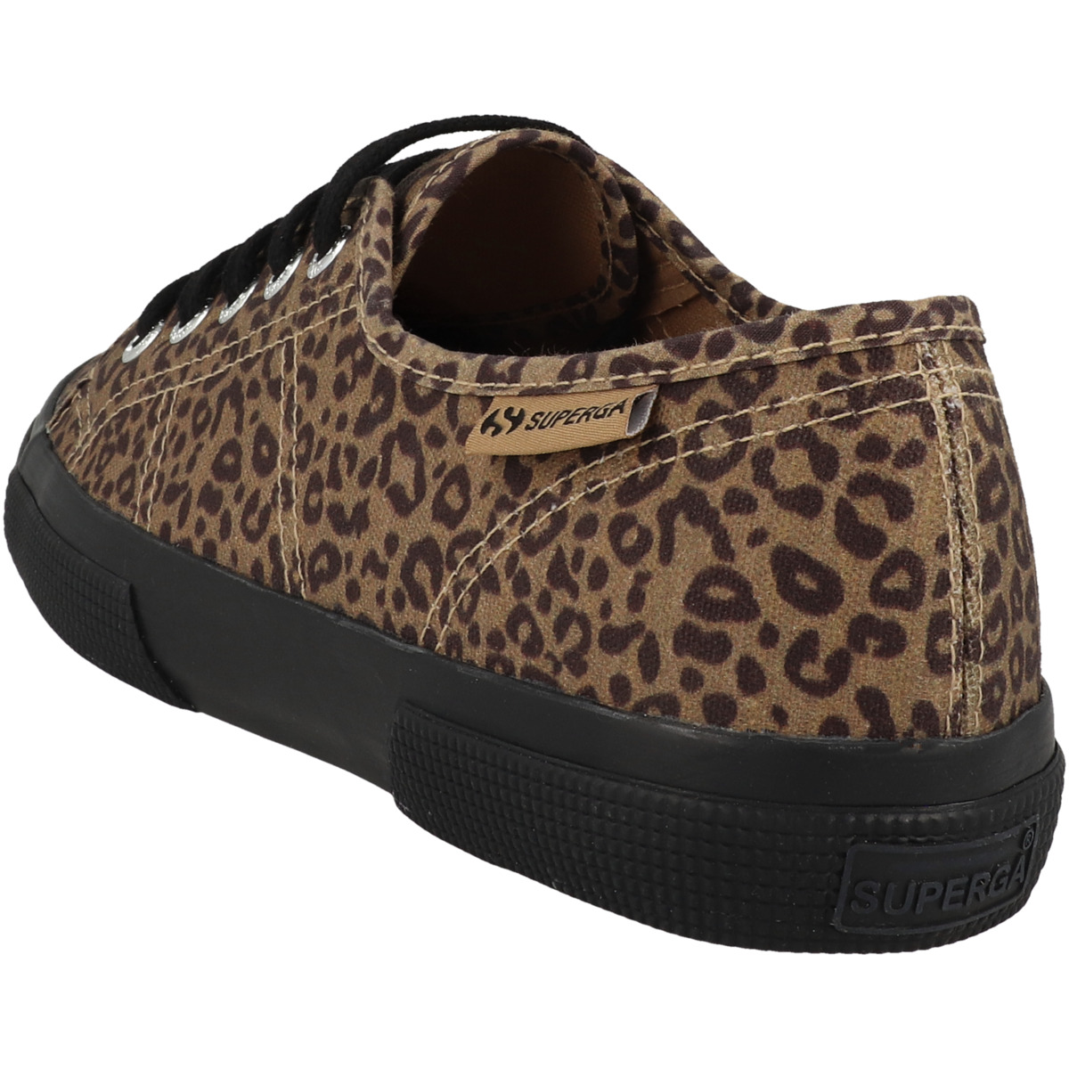 Superga 3750 Black Leopard Print Leggera Sneaker low braun