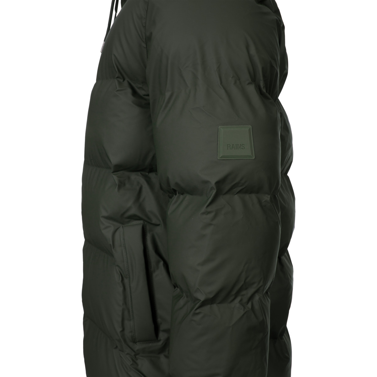 Rains Alta Longer Puffer Jacket W3T3 Winterjacke dunkelgruen