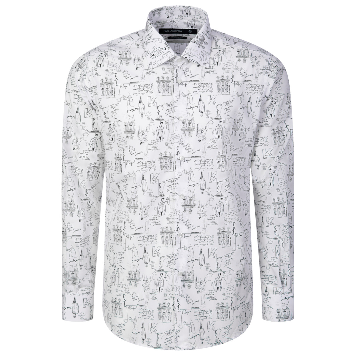 KARL LAGERFELD 605000 Hemd weiss