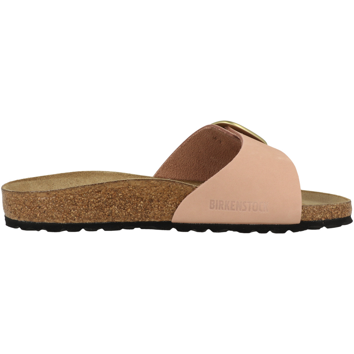 Birkenstock Madrid Big Buckle Nubukleder Sandale schmal rosa