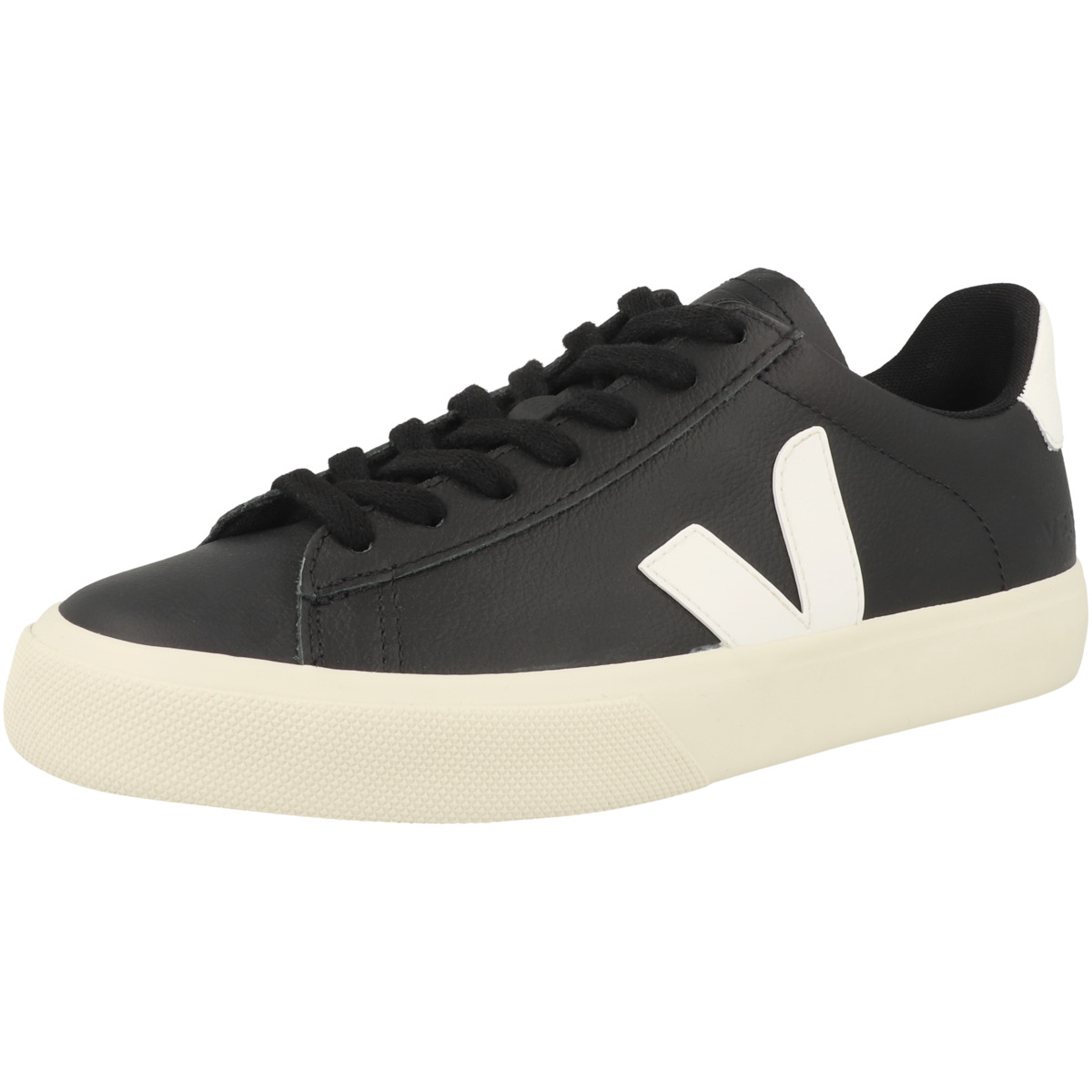 VEJA Campo Chromefree Leather Sneaker low schwarz