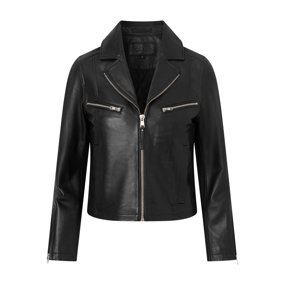 Bolongaro Trevor Helena Biker Lederjacke schwarz