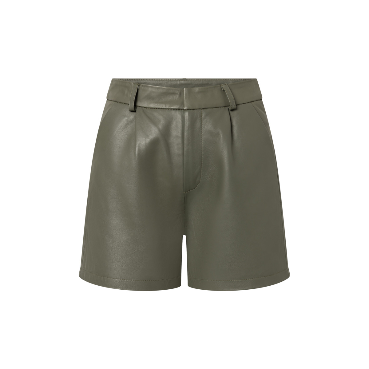 Bolongaro Trevor Sasha Short Ledershorts dunkelgruen
