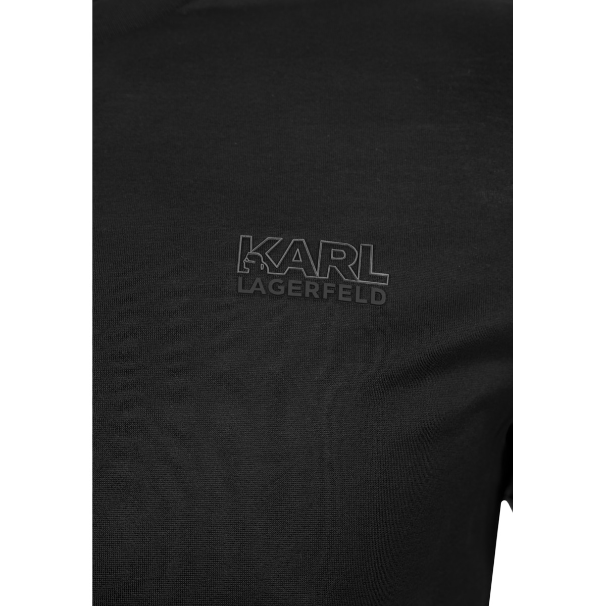 KARL LAGERFELD 755001 Langarmshirt schwarz