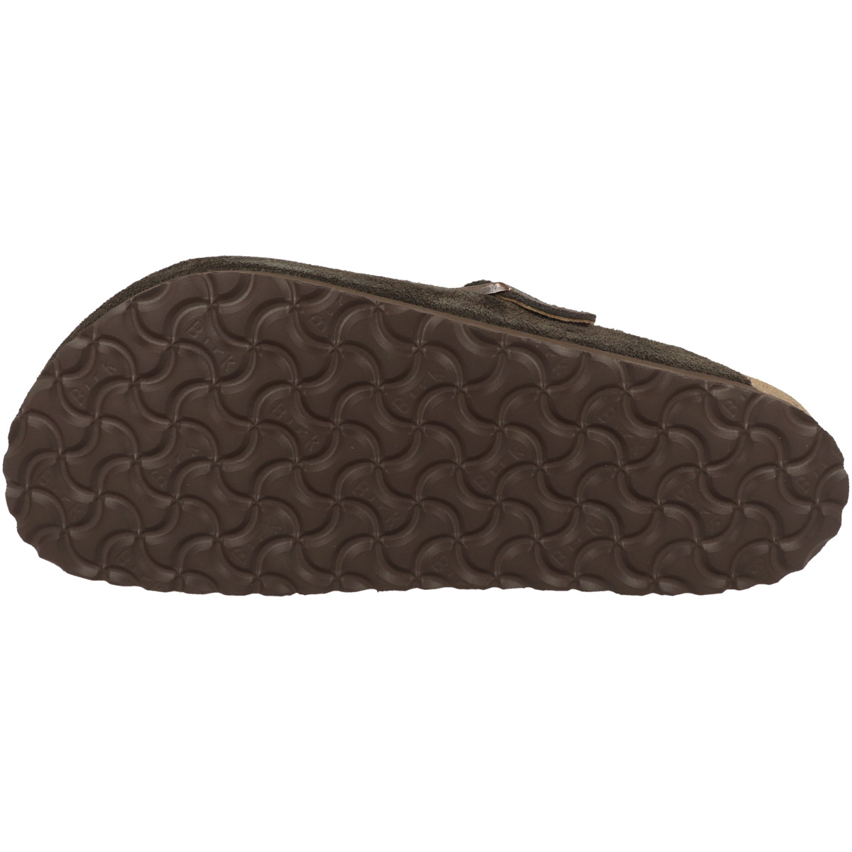 Birkenstock Boston Lammfell Veloursleder Clogs normal dunkelbraun