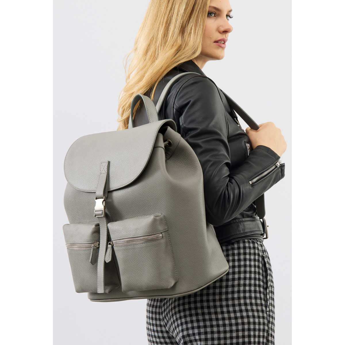 Bolongaro Trevor Chessington Backpack Lederrucksack gruen