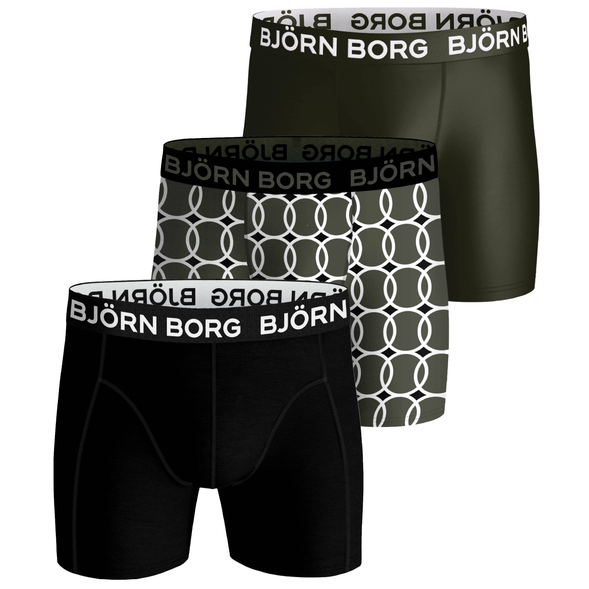 Björn Borg Performance Boxer 3er Pack Boxershorts multicolor