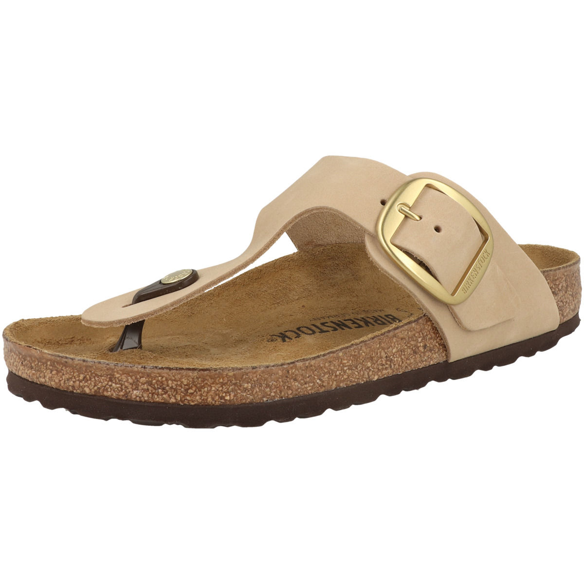 Birkenstock Gizeh Big Buckle Nubukleder Sandale normal beige