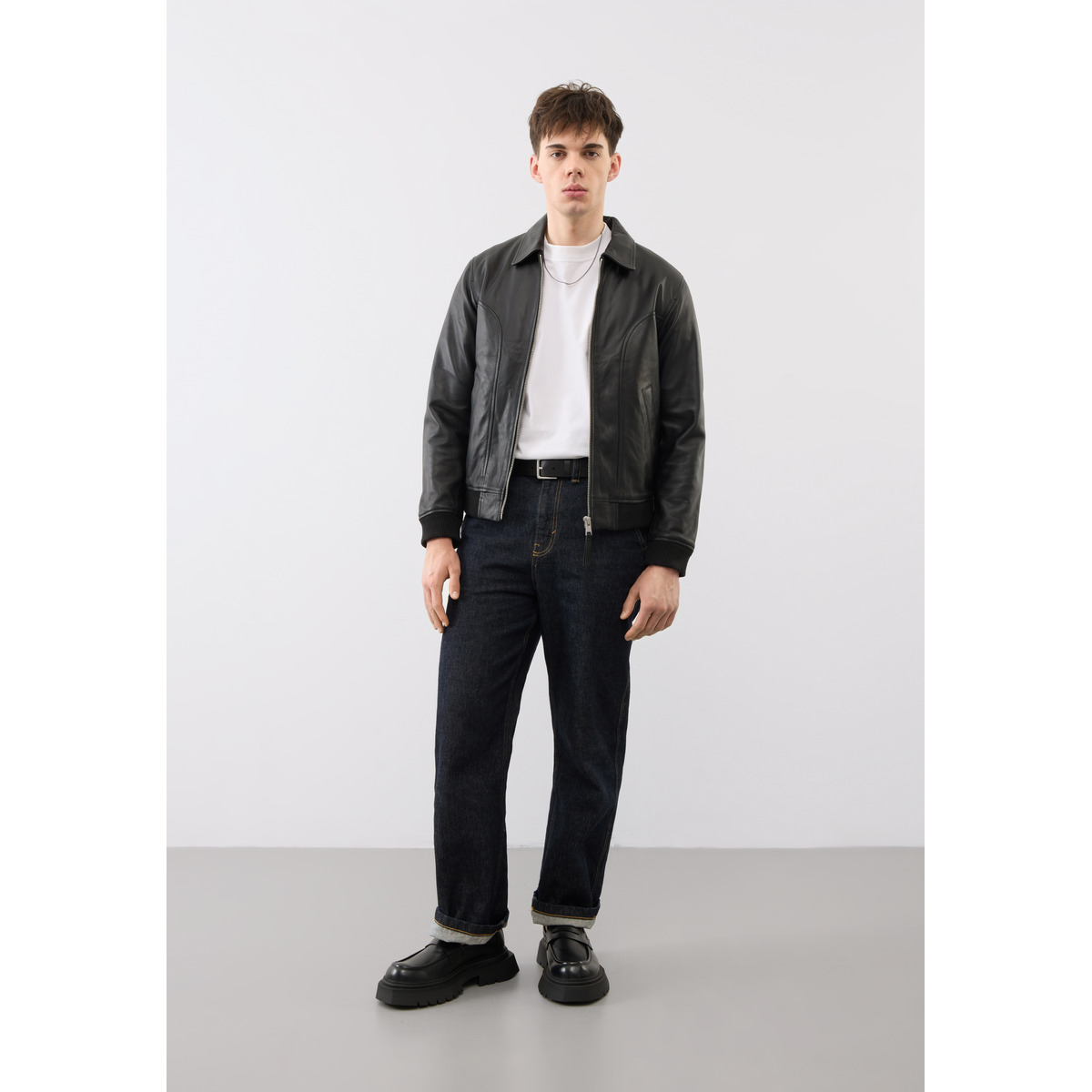 Bolongaro Trevor Beckett Jacket Lederjacke schwarz