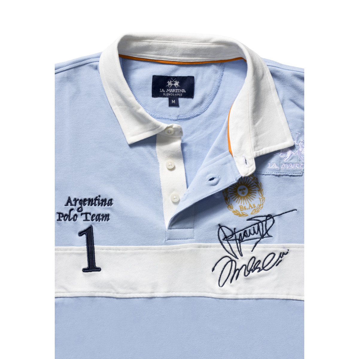 La Martina MBP308 Poloshirt hellblau
