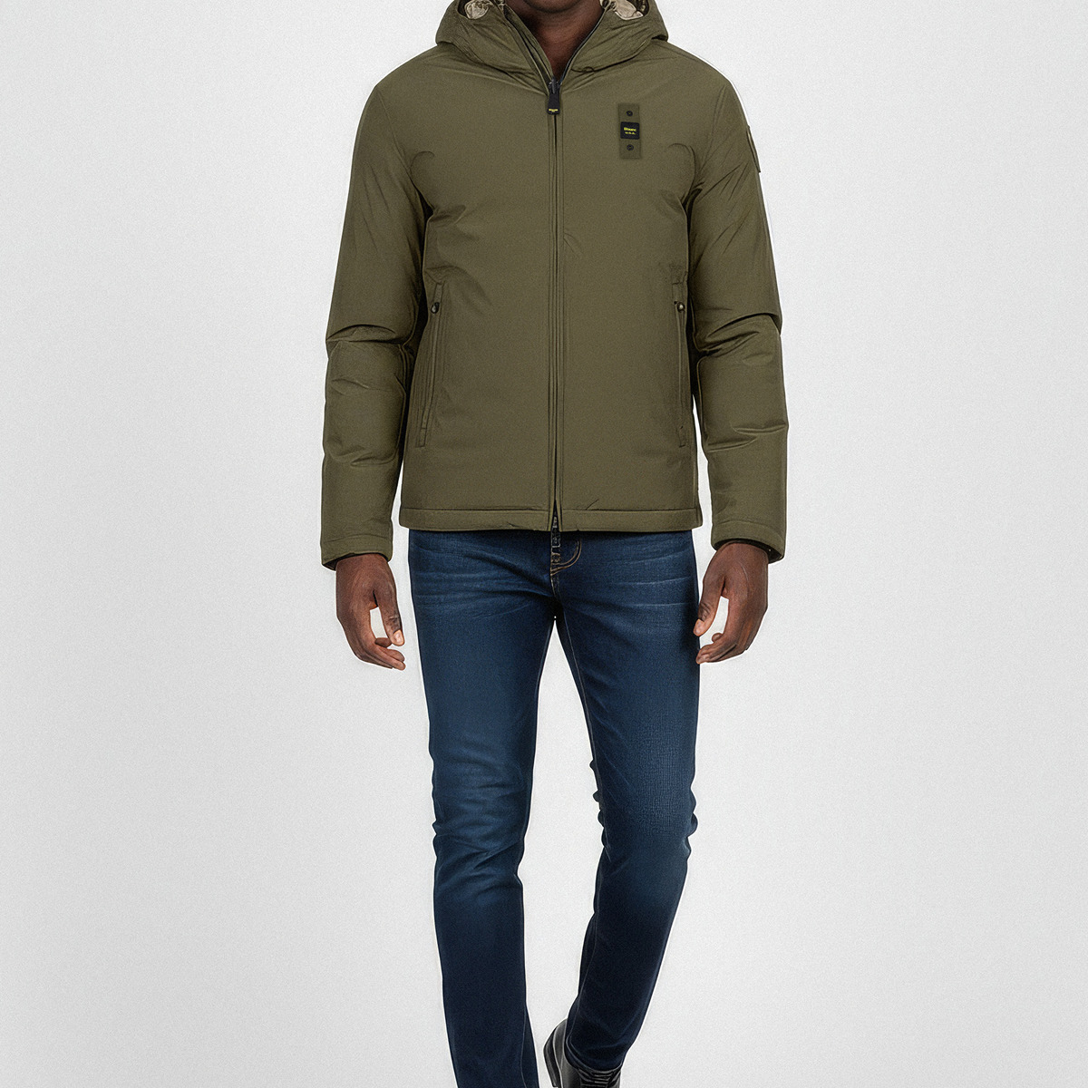 Blauer Ballard Daunenjacke gruen