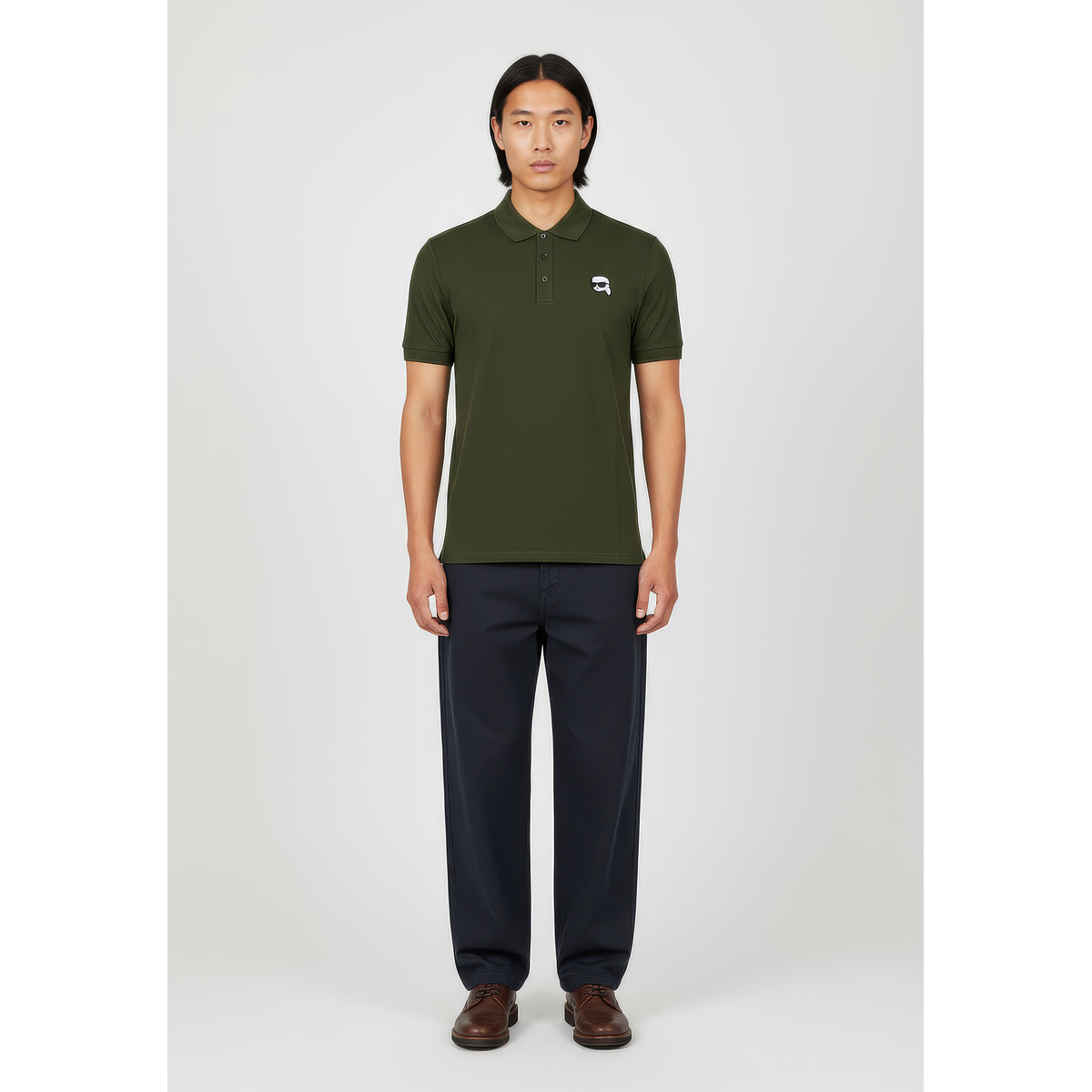 KARL LAGERFELD 745710 Poloshirt dunkelgruen