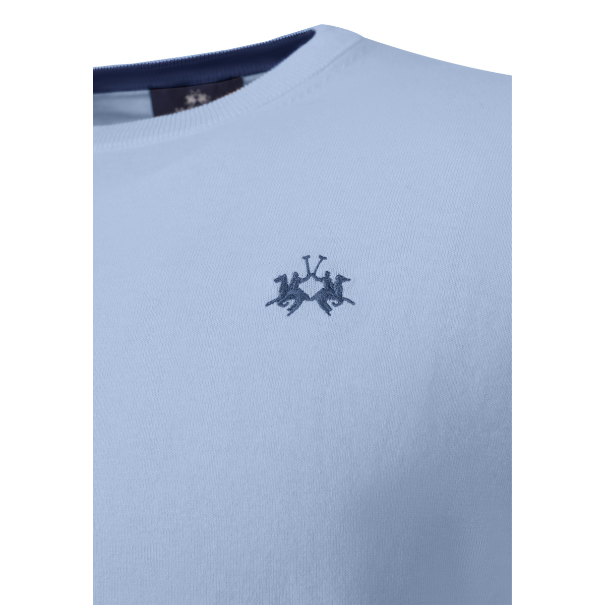 La Martina MCS010 Pullover hellblau
