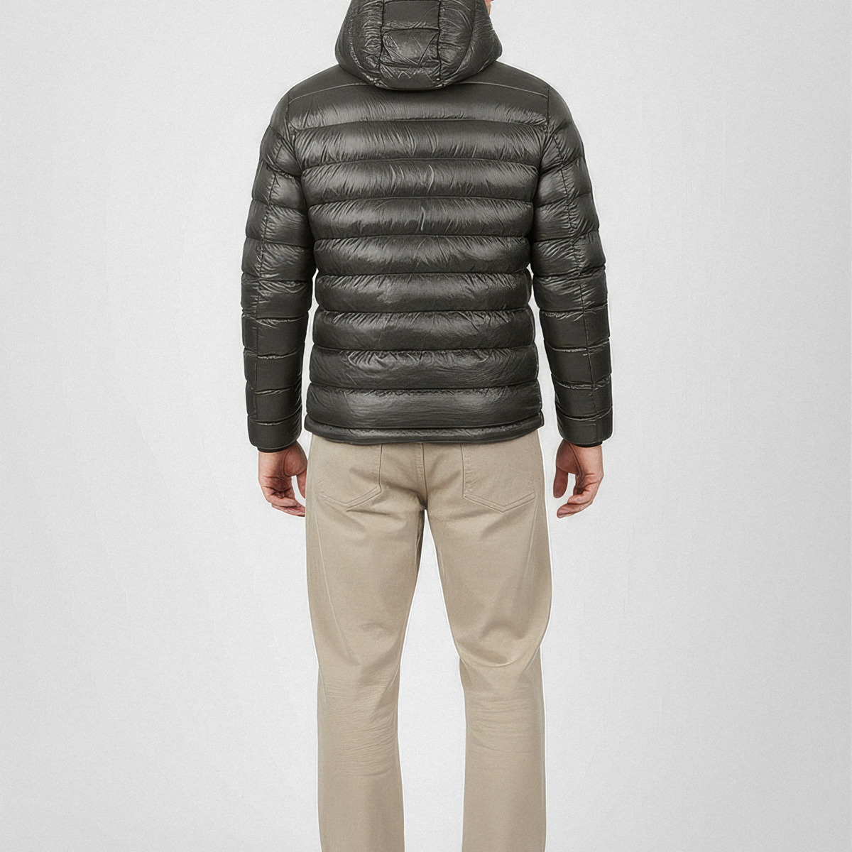 Blauer Adams Steppjacke dunkelgrau