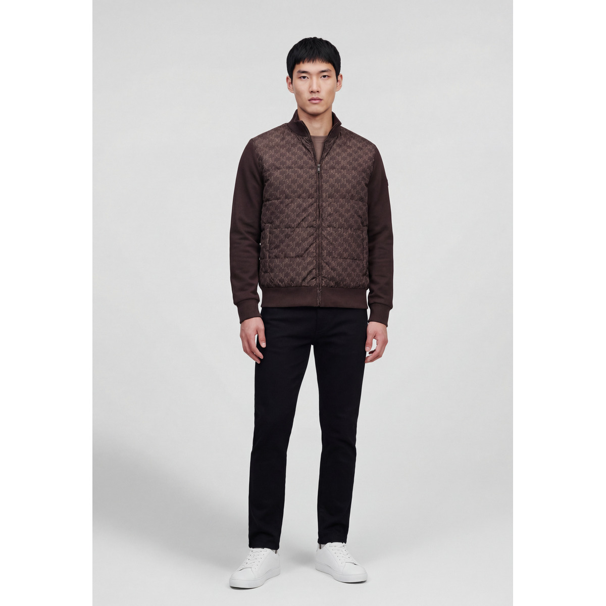 KARL LAGERFELD 505061 Blousonjacke dunkelbraun