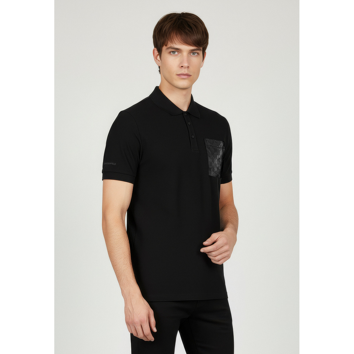 KARL LAGERFELD 745024 Poloshirt schwarz