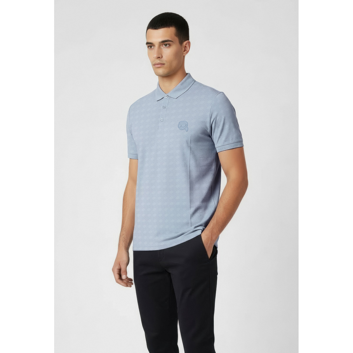 KARL LAGERFELD 745071 Poloshirt hellblau