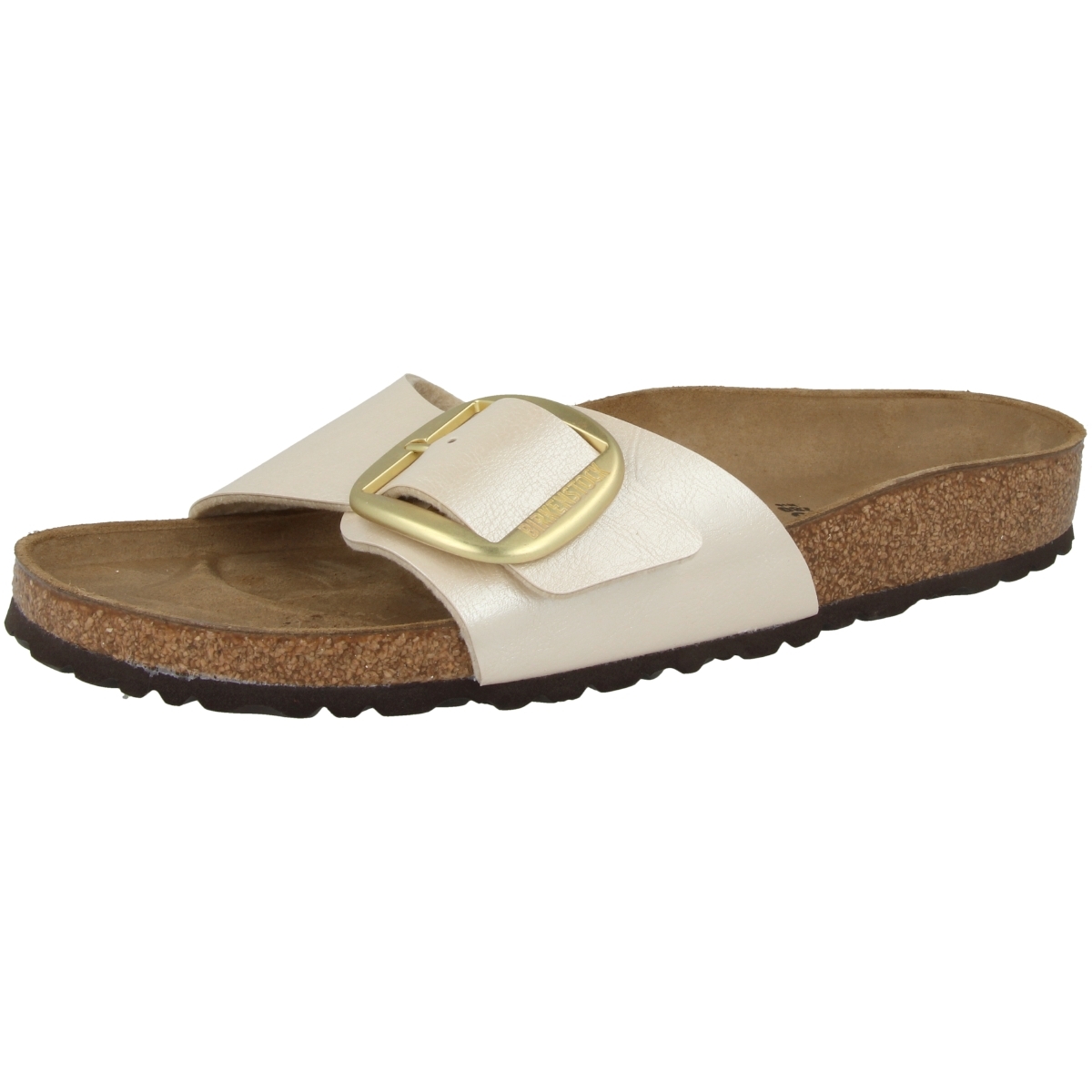 Birkenstock Madrid Big Buckle Birko-Flor Sandale schmal creme