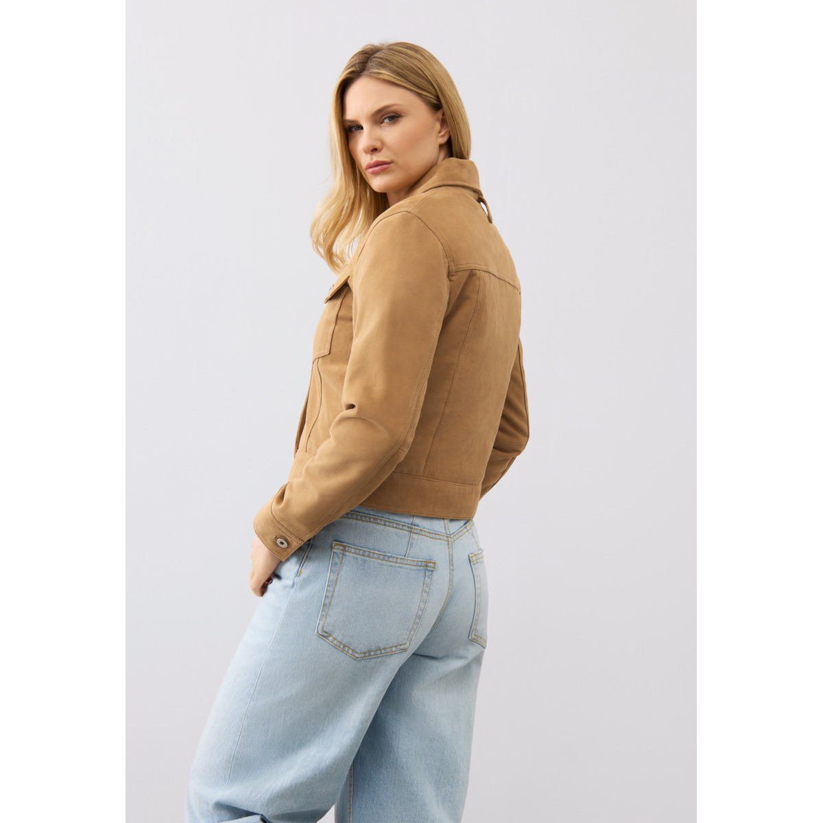 Bolongaro Trevor Ayla Trucker Lederjacke braun