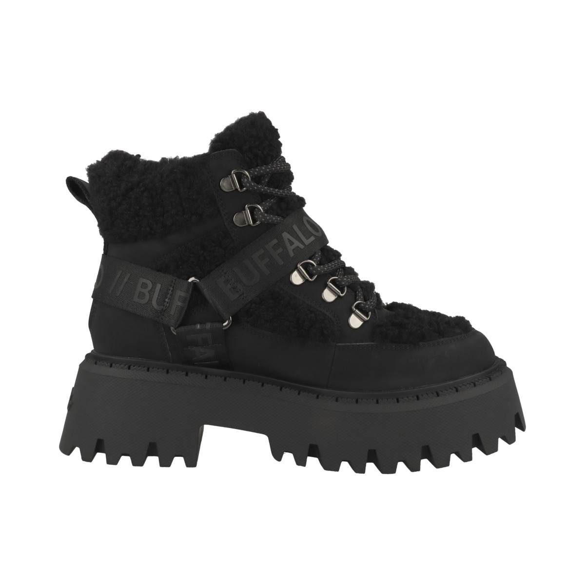 Buffalo Aspen Com Mid Warm Boots schwarz