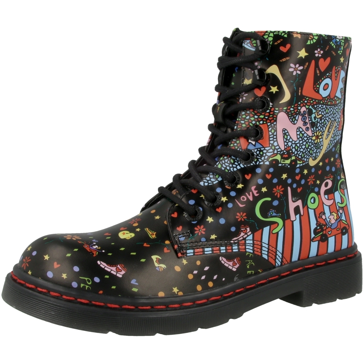 Dockers by Gerli 45TS201 X Art Limited Edition Boots schwarz