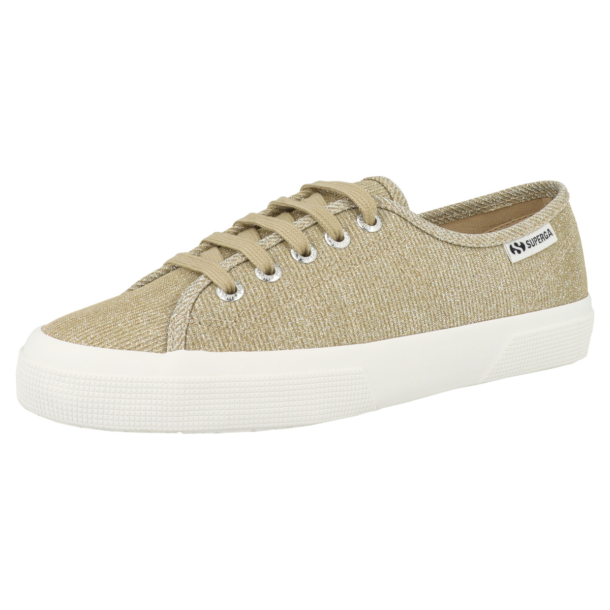 Superga 3750 Jersey Lame Leggera Sneaker low gold